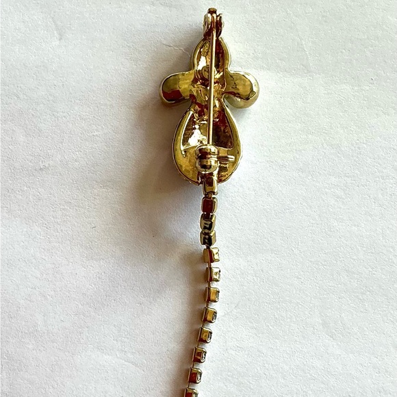 Vintage darling little mouse with rhinestones and long loose tail - Picture 2 of 2